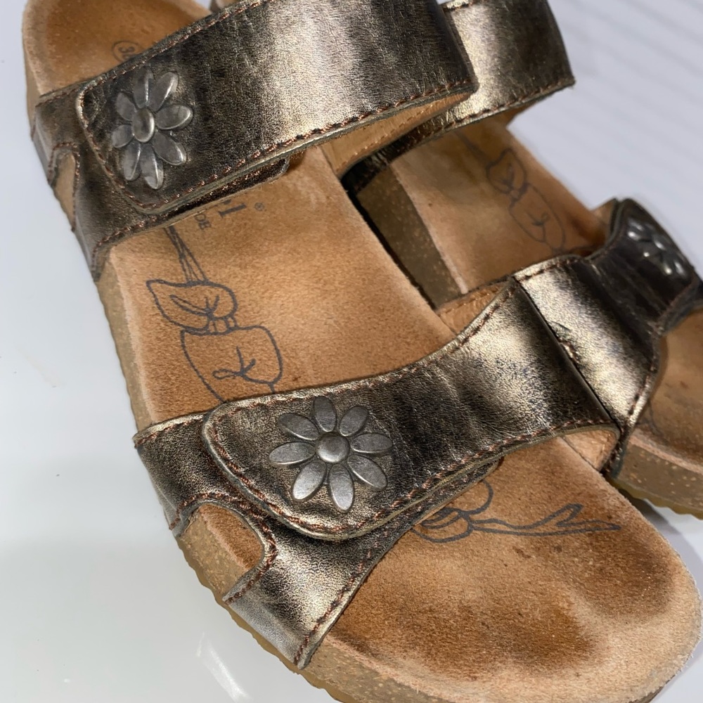 🔴4 for $25🔴 JOSEF SEIBEL Tonga Leather Slide Sandals - Picture 2 of 9